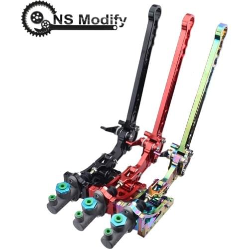 NS Modify Aluminum Racing Handbrake Car Hydraulic E Brake Drift Rally Lever Handbrake Universal Lever Gear Rally Handbrake