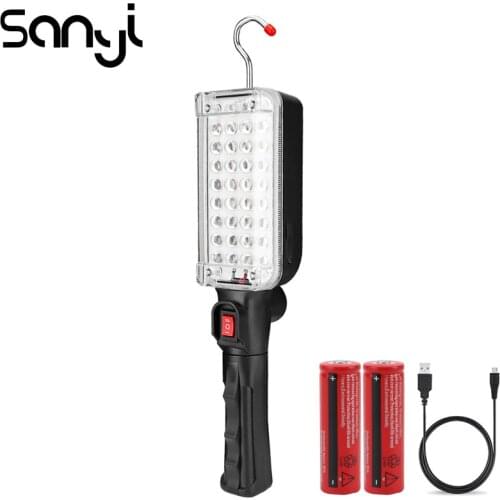 SANYI Powerful 34 SMD Illuminant Portable Light 2 Modes Flashlight Torch Power by 2*18650 Battery Emergency Lighting Lamp