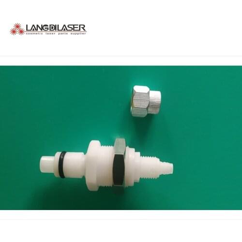 Diode laser water connector for 8mm*5mm PU tube ( male +screw )