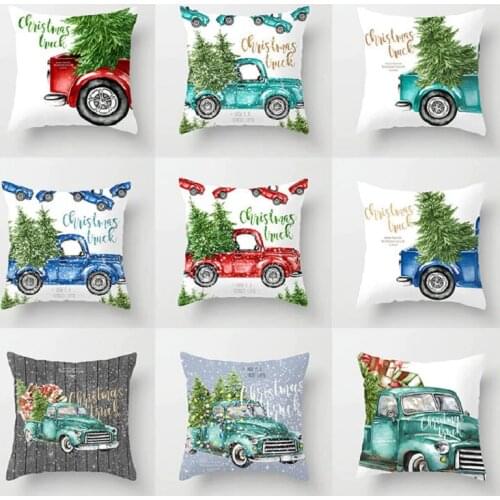 Christmas cushion cover decoration cover sofa cover pillow cover Christmas decoration home pillow cover car cushion cover