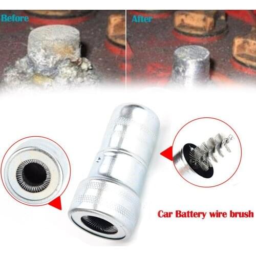 Car Wash Cleaning Battery Wire Brush Post Terminal Cable Cleaner Dirt Corrosion Brushes Hand Tool Car Detailing Brushes