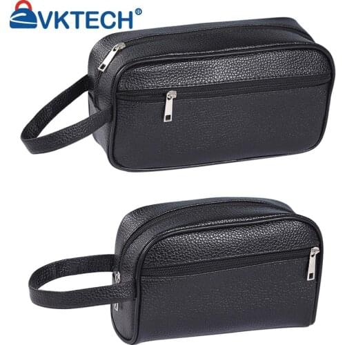Handbags Men Women Businessman Fashion PU Leather Solid Color Phone Wristlet Bag Casual Toiletry Bag Small Purse Handbags Wallet