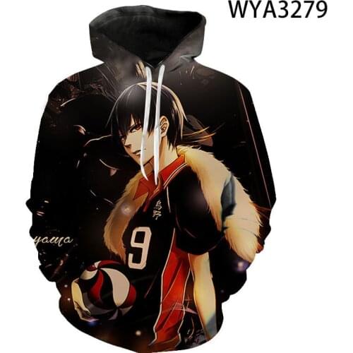 New Sweatshirts Haikyuu Pullover Long Sleeve 3D Printed Men Women Children Hoodies Streetwear Boy Girl Kids Cool Casual Tops