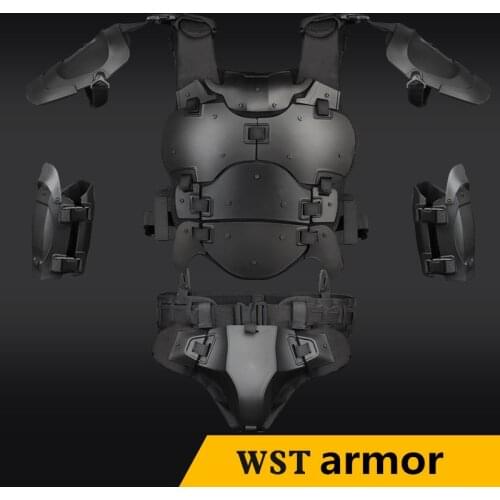 Tactical armor explosion-proof adjustable outdoor indoor sports protection chest shoulder elbow crotch protector WST