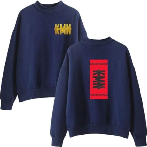 WAWNI KMN Gang Turtlenecks Casual Tops Thin Sweatshirt 2021 Sweatshirt Pullover Men Womens Sweatshirts 2021 Cosplay Round Neck