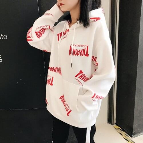 Outdoor 2019 spring autumn hip hop boys loose letter printed Couple street joggers GYM pullover hoodies men