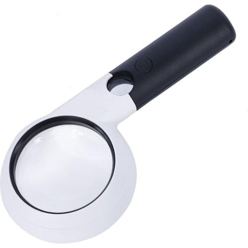 Magnifying glass lupa Third hand Magnifier Lamp increasing points Magnifying glasses backlit lamp LED Loupe Magnifier 7510L