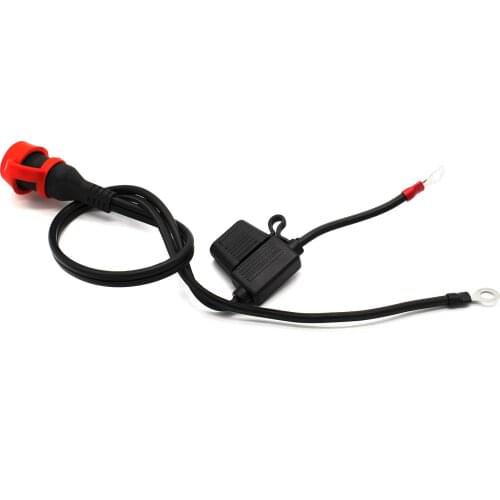 Charger Cable Spare Lead Connector with Fuse Eyelet Cable with Fuse Water Resistant Spare Lead- 2-Pin Car Styling Part