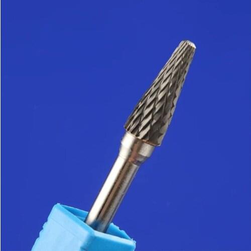 1Pcs Shank 6mm Head 10mm Tungsten Carbide Double Cut Cutter Carving Rotary File Rotary Burr Files for Polishing Electric Grinder
