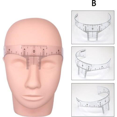 1PC Reusable Semi Permanent Eyebrow Ruler Eye Brow Measure Tool Eyebrow Guide Ruler Microblading Calliper Stencil Makeup Tools