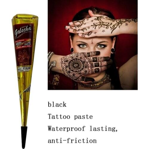1PC Natural Professional Tattoo Painting Paste Henna Cones Temporary Waterproof Tattoo Body Art Paint Mehandi Ink Tattoo Inks