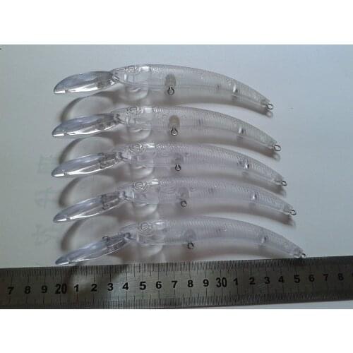 10pcs Unpainted Crankbait Fishing Lure Body 6 1/3 Inch 1/2 OZ Blank lures JS#9