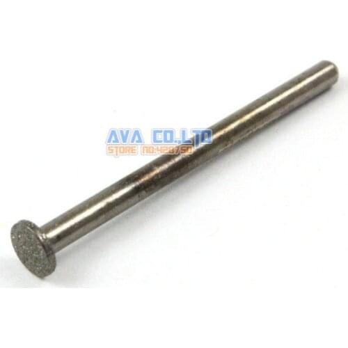 15 Pieces 6x1mm T Head Diamond Coated Bur Burr Bit for Carving Grinding 3mm Shank