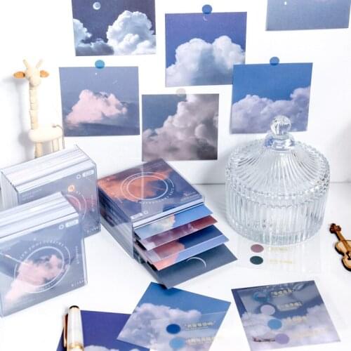 324pcs/box Creative Collage Photography Series Notepad DIY Decorative Materials Memo Pad Cute Stationery