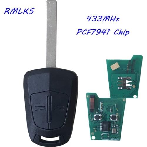 433Mhz ID46-pcf7941 Car Remote Key for Opel / Vauxhall Corsa D 2007-2012 Meriva B 2010-2013 For Delphi System