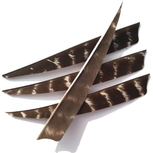 50pcs Archery Arrow Feather Right Wing Arrow Shield Feather 5 Inch Natural Turkey Feather Arrow Vanes fletched Arrow Accessories