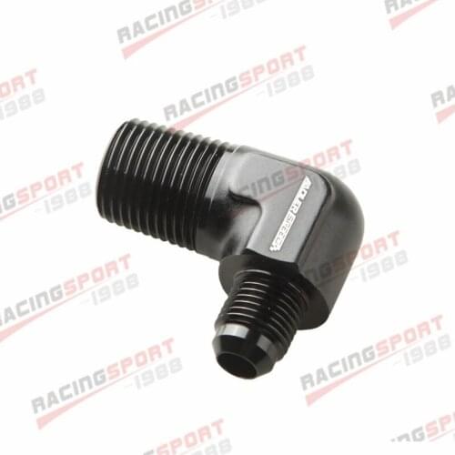 AN6 6AN AN -6 to 1/2" NPT 90 Degree MALE ALUMINIUM FITTING ADAPTER