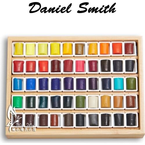 American Daniel Smith watercolor stick 1/5 24/36/50 color wooden box packaging acuarelas paint art supplies