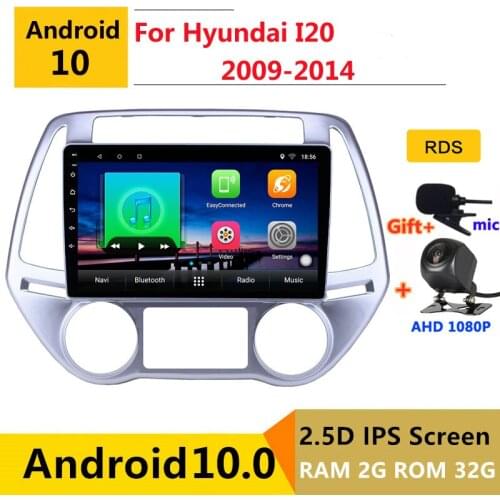 Android 10.0 car radio auto stereo for Hyundai i20 2009 2010 2011 2012 2013 2014 navigation GPS DVD Multimedia Player