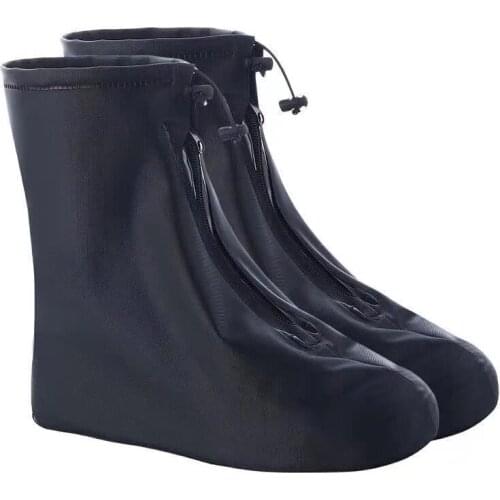 Men Women Shoes Covers for Rain Flats Ankle Boots Cover PVC Reusable Non-slip Cover for Shoes With Internal Waterproof Layerd2