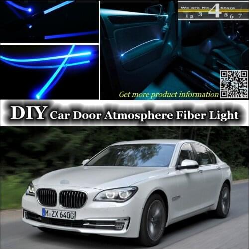 For BMW 7 F01 F02 interior Ambient Light Tuning Atmosphere Fiber Optic Band Lights Inside Door Panel illumination (Not EL light)