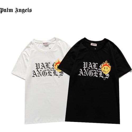 Palm Angels 21SS Letter printing Logo men women couple models fashion cotton short sleeve round neck t shirt Boyfriend GiftE105