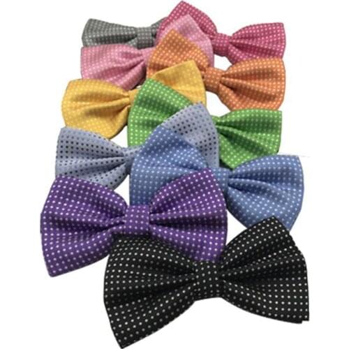 PolkaDot Bow tie Men Bowtie Black White Dots Mens Accessories Fashion Bow Ties