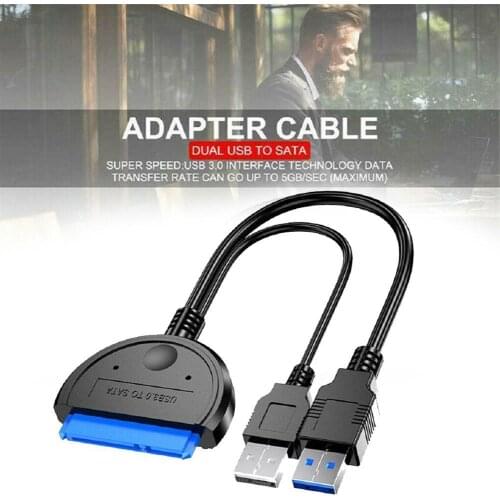 USB 3.0 Sata Cable Adapter USB 3.0 to SATA Adapter SSD Drive 3.5 / Hard inches External Supports 2.5 Cable P5W6