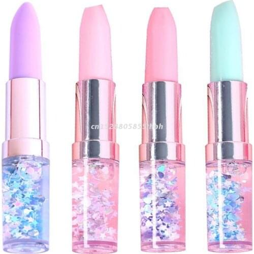 Kawaii Lipstick Gel Pen Creative Oil Quicksand Colorful Cute Stationary 0.5mm Signature Pens Black Ink Office School