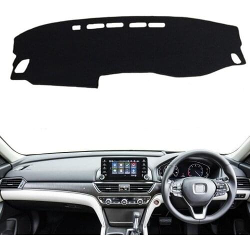 For Honda Accord 10th 2018 2019 Dashmat Dashboard Cover Mat Pad Interior Sun Shade Instrument Carpet Car Styling Accessories RHD