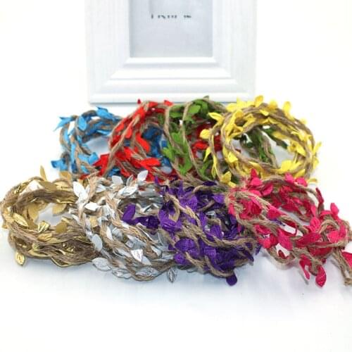 Hot Multicolor 100cm Silk Vine Cheap Artificial Green Leaf Christmas Wedding Decoration DIY Garland Gift Scrapbook Craft Fake Fl