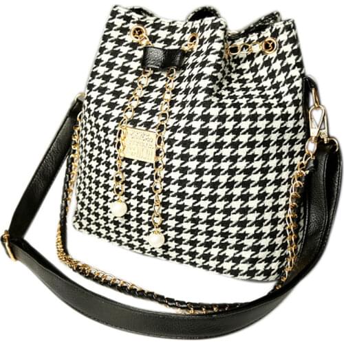 Hot Selling Fashion Womens Delicate Bucket Bag Chain Shoulder Bag Messenger Bag Tote