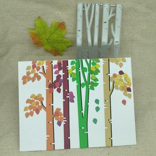 Metal cutting mold for 4 big trees and leaves, scrapbook, photo frame, photo album decoration, DIY, handmade art
