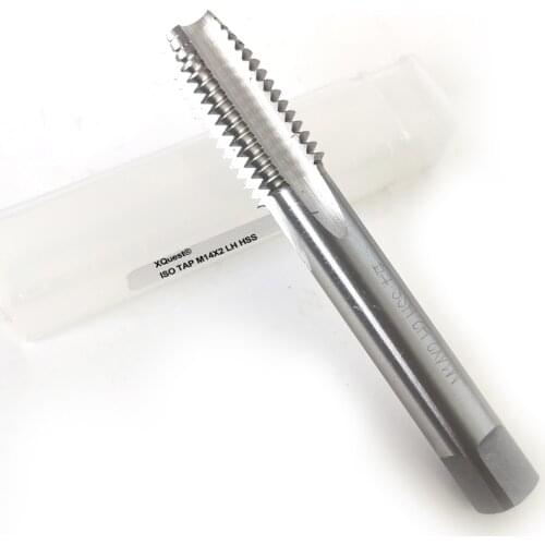 XQuest HSS Metric Screw thread tap M14 M14X2 M14X1 M14X0.75 M14X0.5 LH left hand Straight Flute taps M14X1.5 M14X1.25 M14X1.75