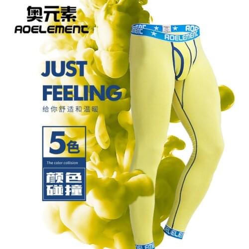 Mens long pants Thin modal line pants Slim sexy Warm pants Trendy Leggings Mens long underwear sexy underwear men