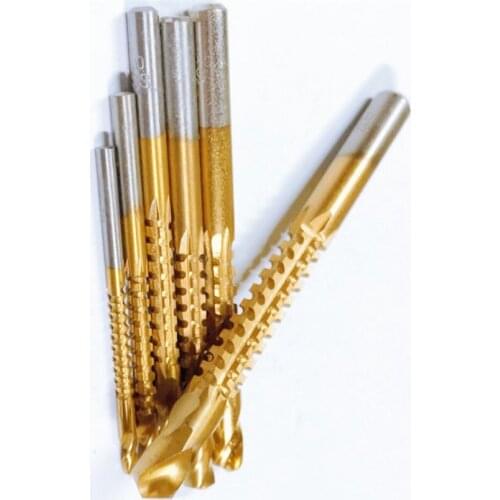 6pcs/set 3mm, 4mm,5mm, 6mm, 6.5mm, 8mm Woodworking Drill Kit HSS Electric Grooving Saw Drill Wood Opener Hole Drill Bit Tools