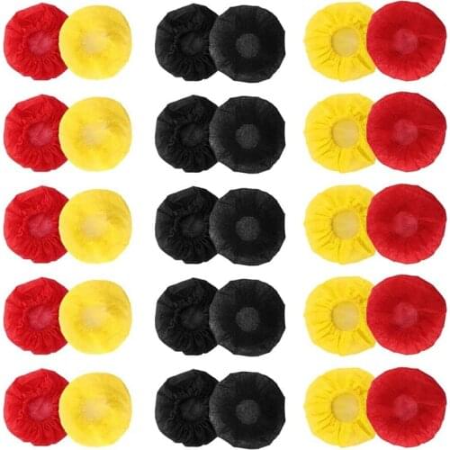 Top Deals 300 Pcs Disposable Microphone Cover Non-Woven Microphone Cover Windshield for Recording Studio, KTV, Stage Performance