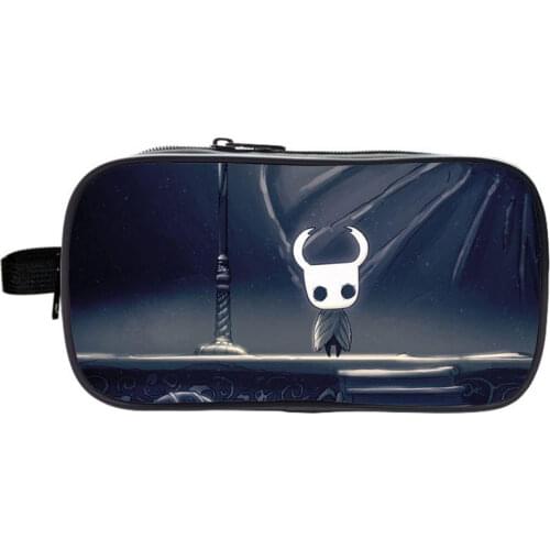 High Quality Kids Hollow Knight Pencil Case Children Cartoon Pen Bag Students Stationery Bag Boys Girls Teens Game Pencil Box