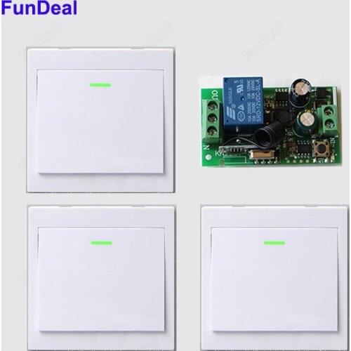 AC 220V Receiver Wireless Remote Control Switch Wall Panel Remote Transmitter Hall Bedroom Ceiling Light Led Lamp Wireless TX RX