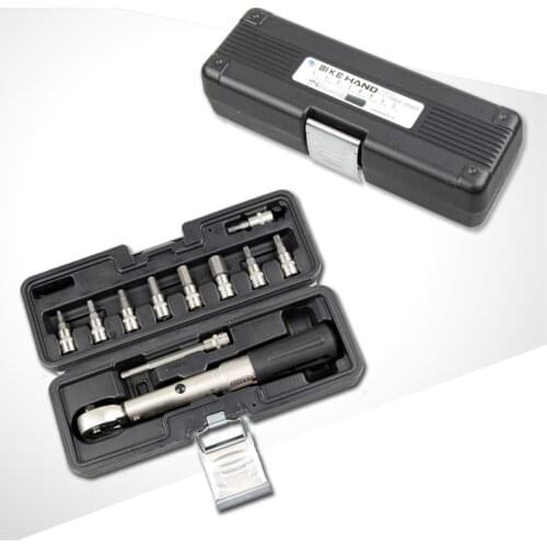 Professional BIKE HAND YC-617-2S Bicycle Torque Wrench Allen Key Tool Spline End Wrenches Set Kit Cycling Repair Tools