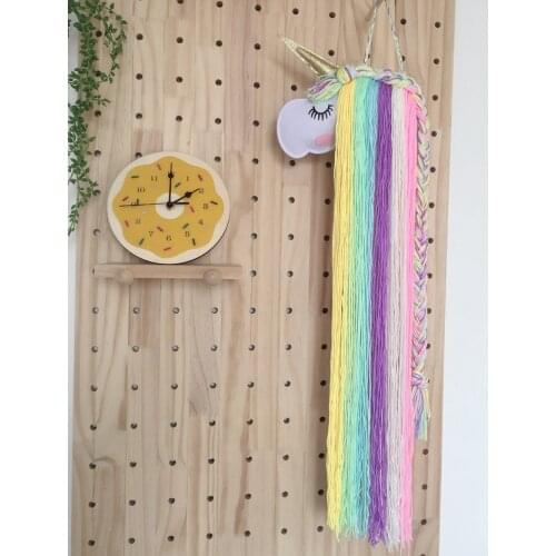 Roadfisher Photography Props INS Baby Children Kids Room Hang Wall Decoration Unicorn Pendant Ornament Hairpin Headdress Rack