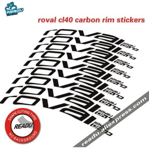Roval cl40 road bike wheel rim stickers new roval carbon rim decals for 40C rim stickers