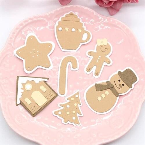 Christmas Cookies Metal Cutting Dies Stencils for DIY Scrapbooking Decorative Embossing Paper Card Making Craft