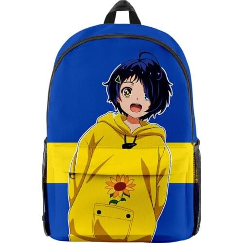 2021 3D WONDER EGG PRIORITY 2 Fashion Oxford Cloth Shoulder Backpack Printed Multi Zipper Pack Casual Girls Student School Bag