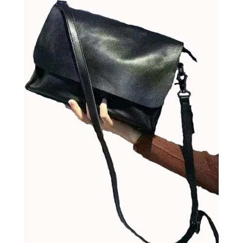 100% Genuine Leather Bag Women Shoulder Bag For Women 2020 Handbags Women Famous Brands Ladies Hand Bags Messenger bag Black sac