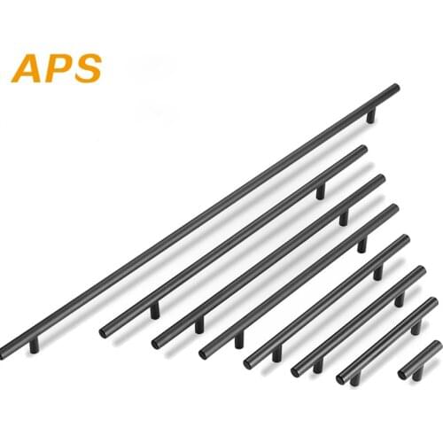 APS 2" ~ 24'' T Bar Straight Handle 10mm Stainless Steel Handles Knobs Cabinet Pull Diameter Furniture Hardware Kitchen Door