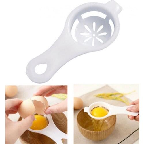 White Egg Yolk Protein Separator Food Grade Tool Egg Tool Kitchen Tool Kitchen Gadget Egg Splitter Kitchen Accessories Cocina