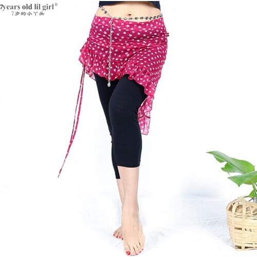 Belly Dance Skirt Mesh Gothic Tribal OverSkirt With Ruffle FSS101