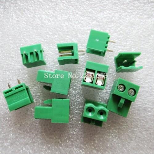 10Sets HT5.08-2P ht5.08 2pin Terminal plug type 300V 10A 5.08mm pitch connector pcb screw terminal block connector Z