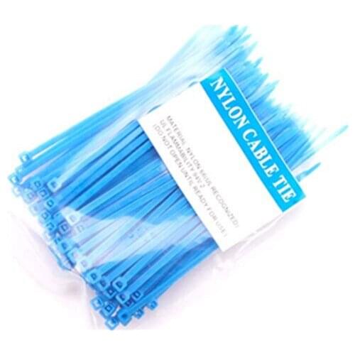 100pc 2*100mm Self-Locking Nylon Cable Ties Premium Tie Wire Binding Wrap Straps Zip Ties Fastening Ring Organiser Cable 5 Color